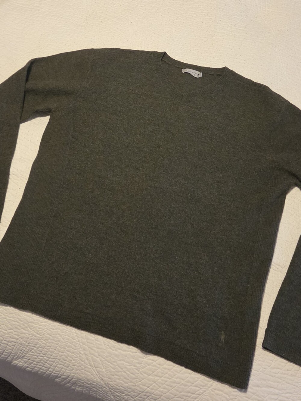 Smartwool Front Range V-Neck Sweater, Men's Size XL